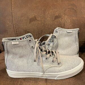 Vans Old Skool Zipper Back Gray Sneakers in Women's Size 10